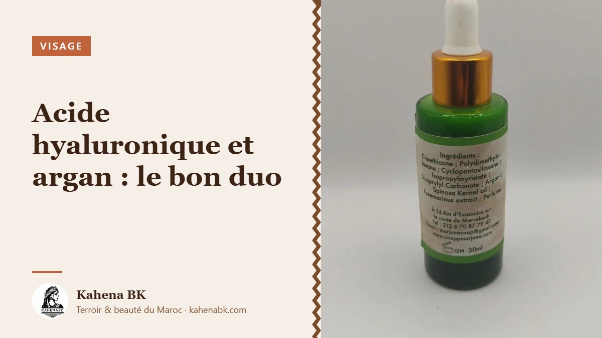 Acide hyaluronique et huile d’argan : comment les associer