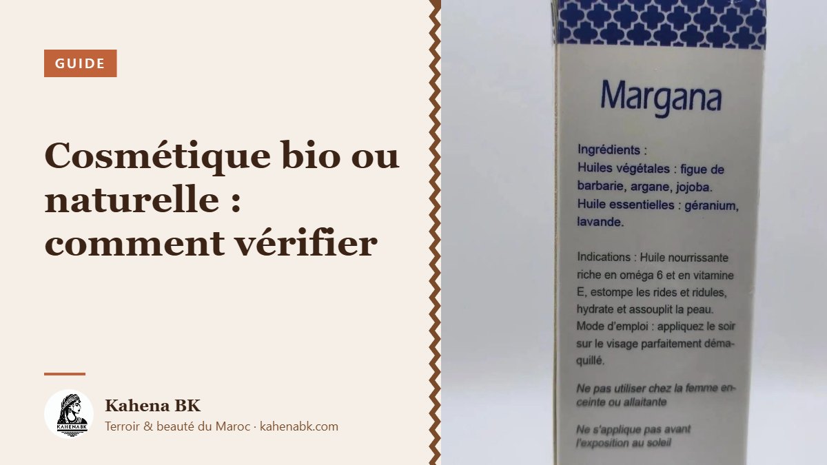 Cosmétique « bio » ou « naturelle » : comment vérifier ce qui est écrit