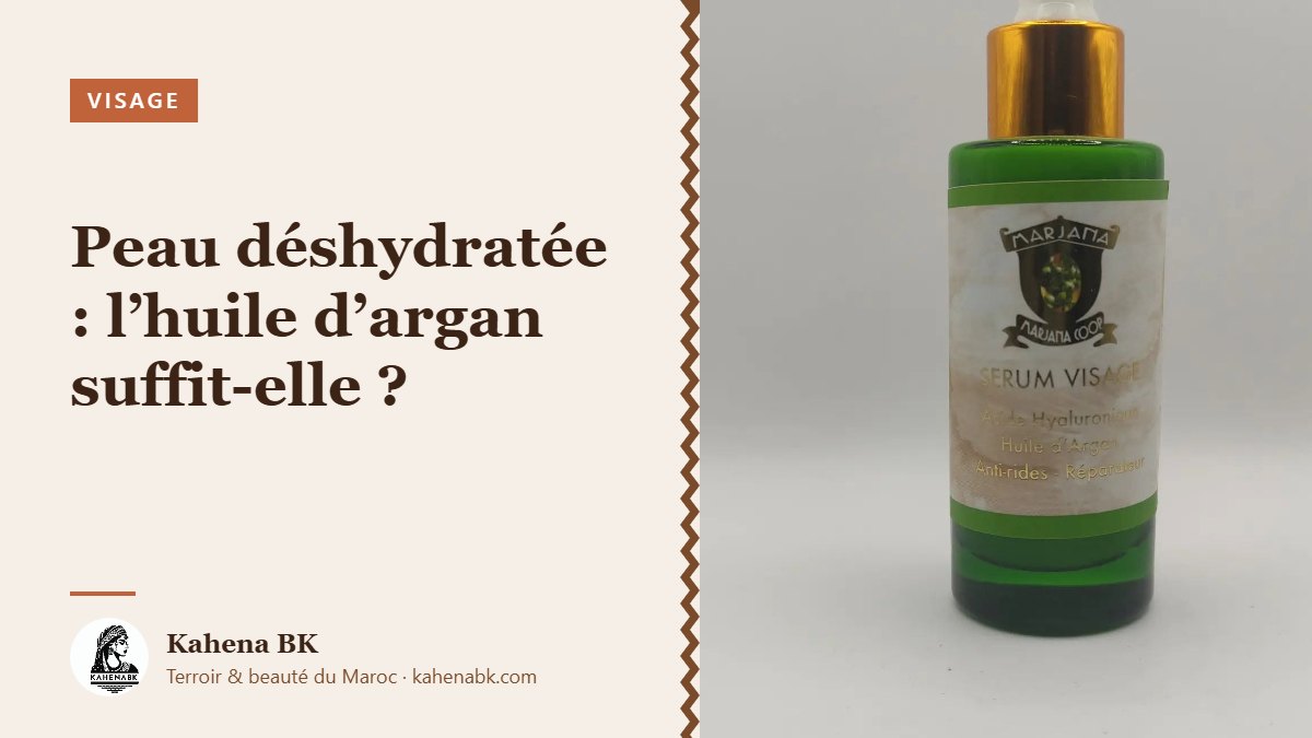 Peau déshydratée : l’huile d’argan suffit-elle ?